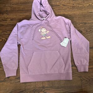 Disney‎ Mickey Mouse Genuine Mousewear Pullover Hoodie Adults Large Plum Purple